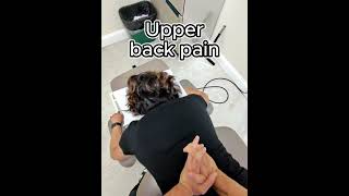 Upper back adjustments can help with upper back pain and can help improve mobility.