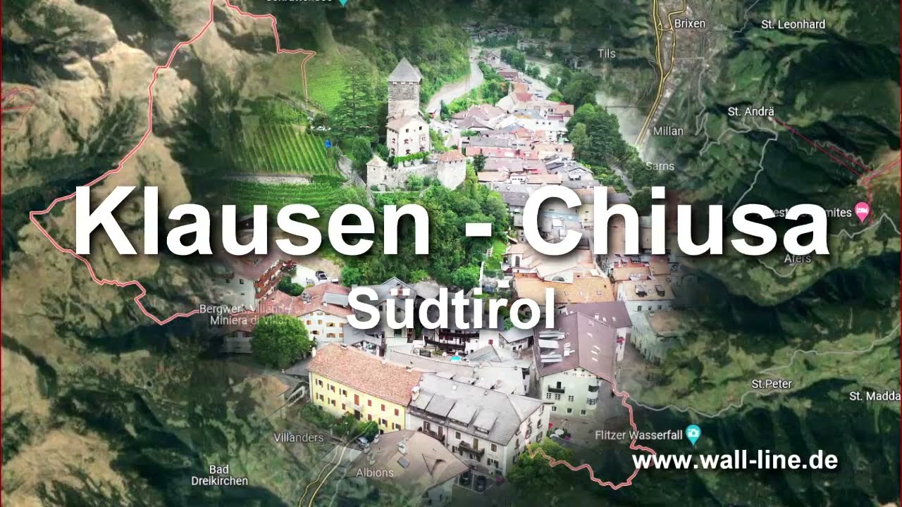 Klausen das schöne Künstlerstädtchen in Südtirol