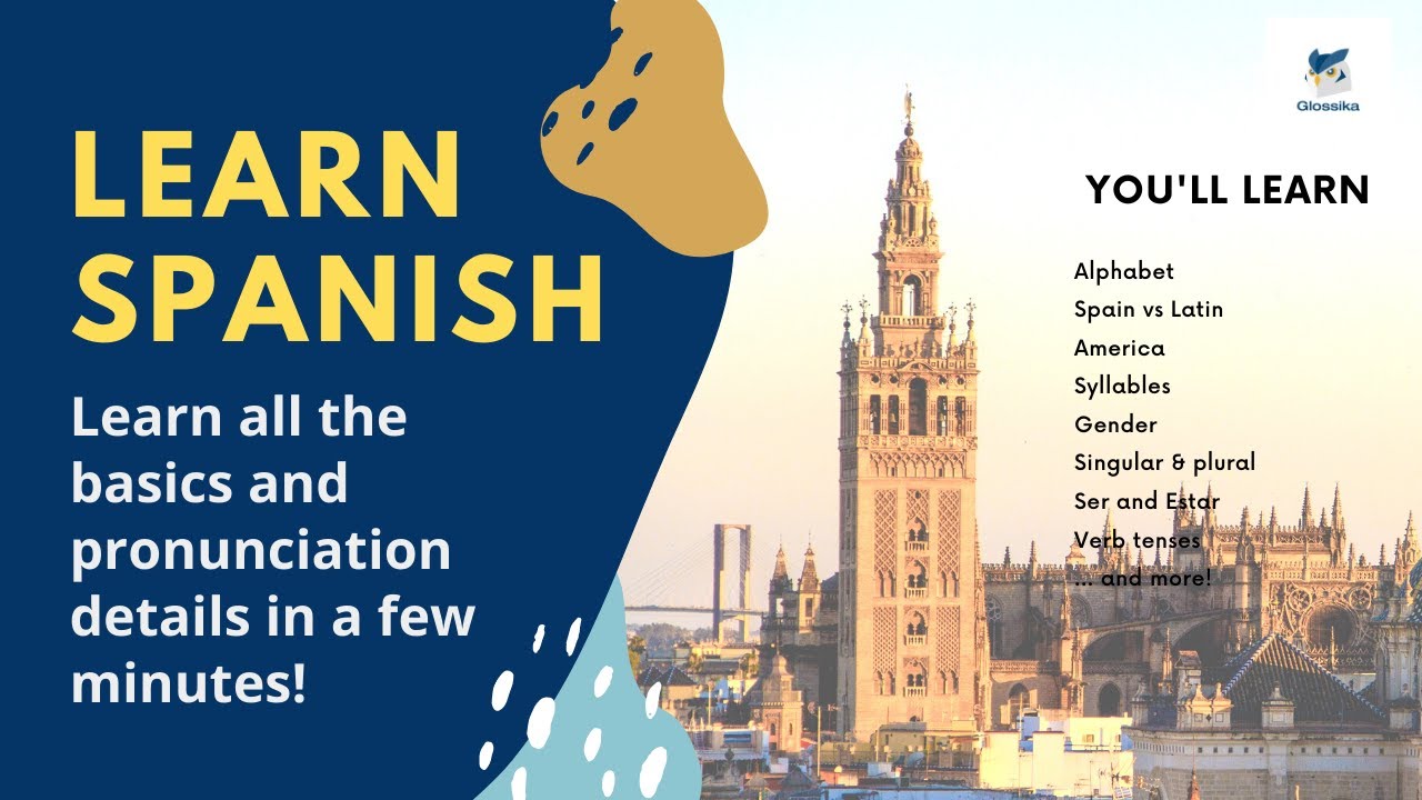 Learn Spanish: Get all the basics and pronunciation guide in a few minutes! | Glossika Intro Series