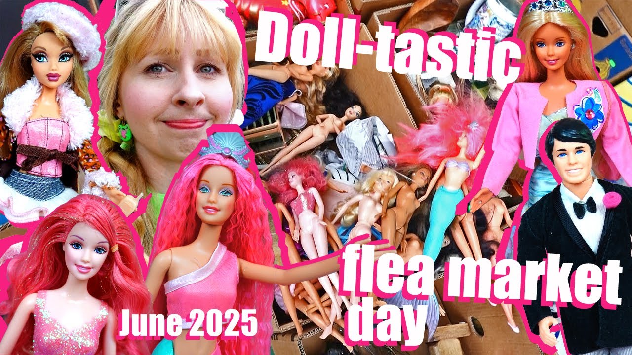 Flea market DOLL & TOY HUNTING - Barbie, Jurassic Park, Monster in my Pocket, My Scene, Blackstar