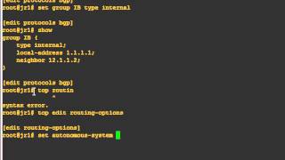 Juniper BGP configuration *iBGP-Part 2-Arabic(عربى)