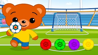 Es Con Balones De Colores Video Educativo Plim Plim