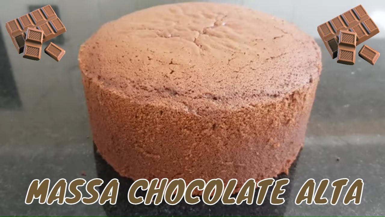 MASSA DE CHOCOLATE PARA BOLOS ALTOS 20X10