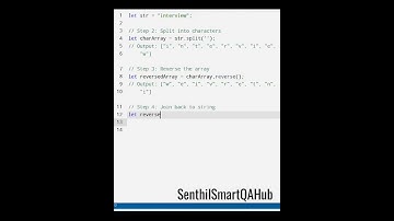 Reverse a String in JavaScript | #coding #javascript #PlaywrightAutomation #shorts