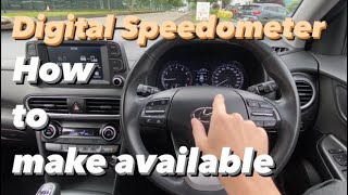 How to get the digital speedometer on a hyundai #speedometer #digital #hyundai