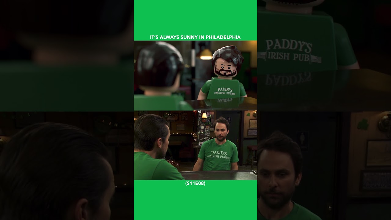 Mac asks Charlie, "Have you been drinking paint!?"