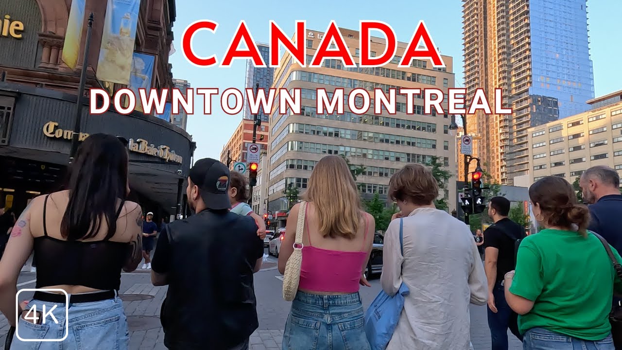 Downtown Montreal Walking Tour 4K - CANADA 2023 - YouTube