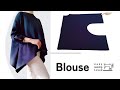 七分袖のリネンブラウス・作り方・縫い方・簡単ソーイング・3/4 sleeve linen blouse