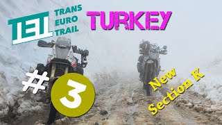 SNOW on Trans Euro Trail Turkey (Part 3) | Yamaha Tenere 700 off-road action