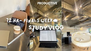 FINALS WEEK STUDY VLOG: surviving hell week; Pulling an all-nighter; Lots of studying; note-taking