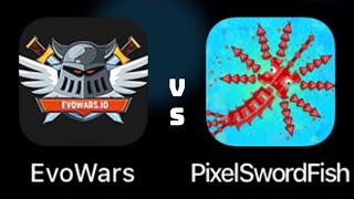 Evo Wars.io vs Pixel Sword Fish.io || iOS/Android screenshot 1