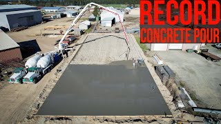 Pouring concrete 70x184 | full Time-lapse |Our BIGGEST concrete  pour!  Love the SOMERO LASER SCREED