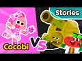Cocobi pink vs black  episode 3  booger tank blast  kids cartoon  cocobi