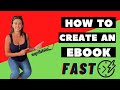 How To CREATE An eBook FAST with Sqribble- Video 2021 (EBOOK)