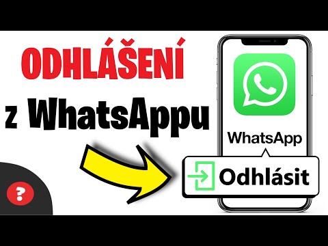 Jak ODHLÁSIT ÚČET z WhatsAppu | Návod | WhatsApp / Počítač