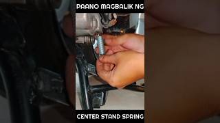 Paano Magkabit Ng Center Stand Spring Ng Honda Click 125I V2