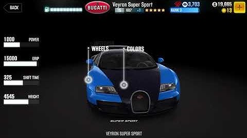 CSR 2 Bugatti Veyron super sport