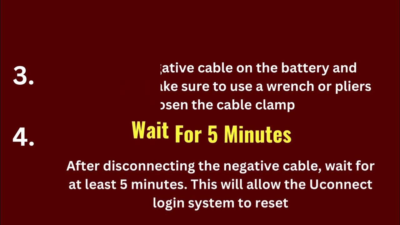 How to Restart Uconnect Login System | uconnect login system - YouTube