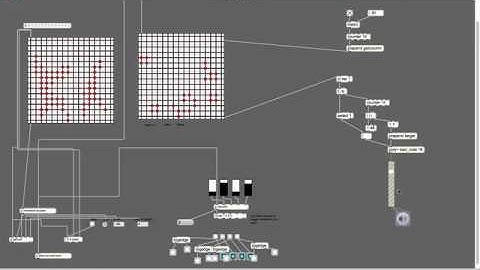 Max MSP/ Cellular Matrix Sequencer Test