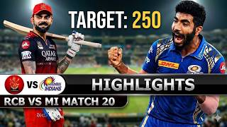 Mumbai Indians Vs Royal Challengers Bengaluru Highlights Ipl T20 Match 2026  Mi Vs Rcb Highlights