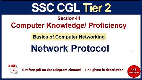 SSC CGL 2025 - Computerkennis/-vaardigheid voor SSC CGL | Netwerkprotocol