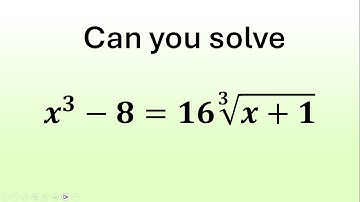 One Fascinating Radical Equation | Can You Solve?