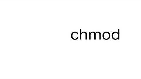 How to pronounce chmod