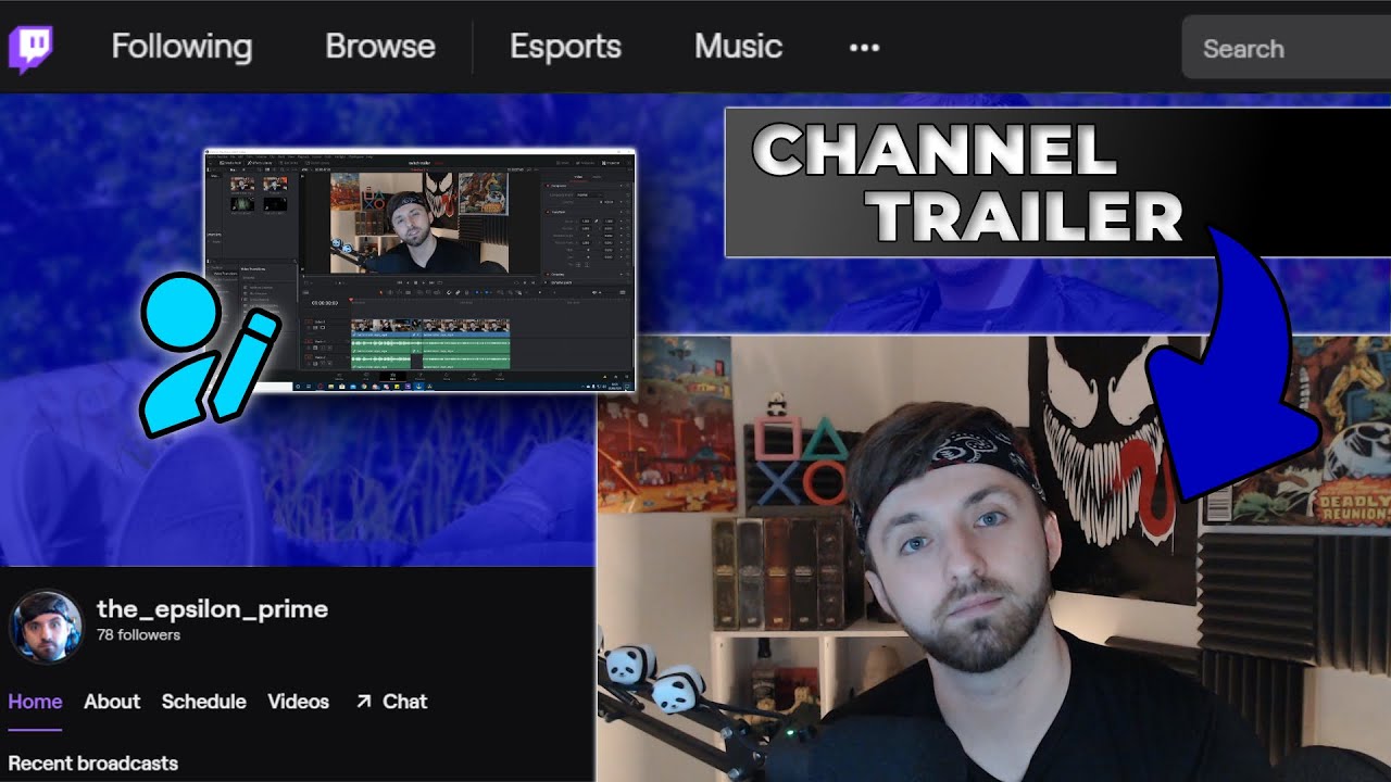 Twitch TRAILERS! Example, and How to upload your own trailer! FINALLY!