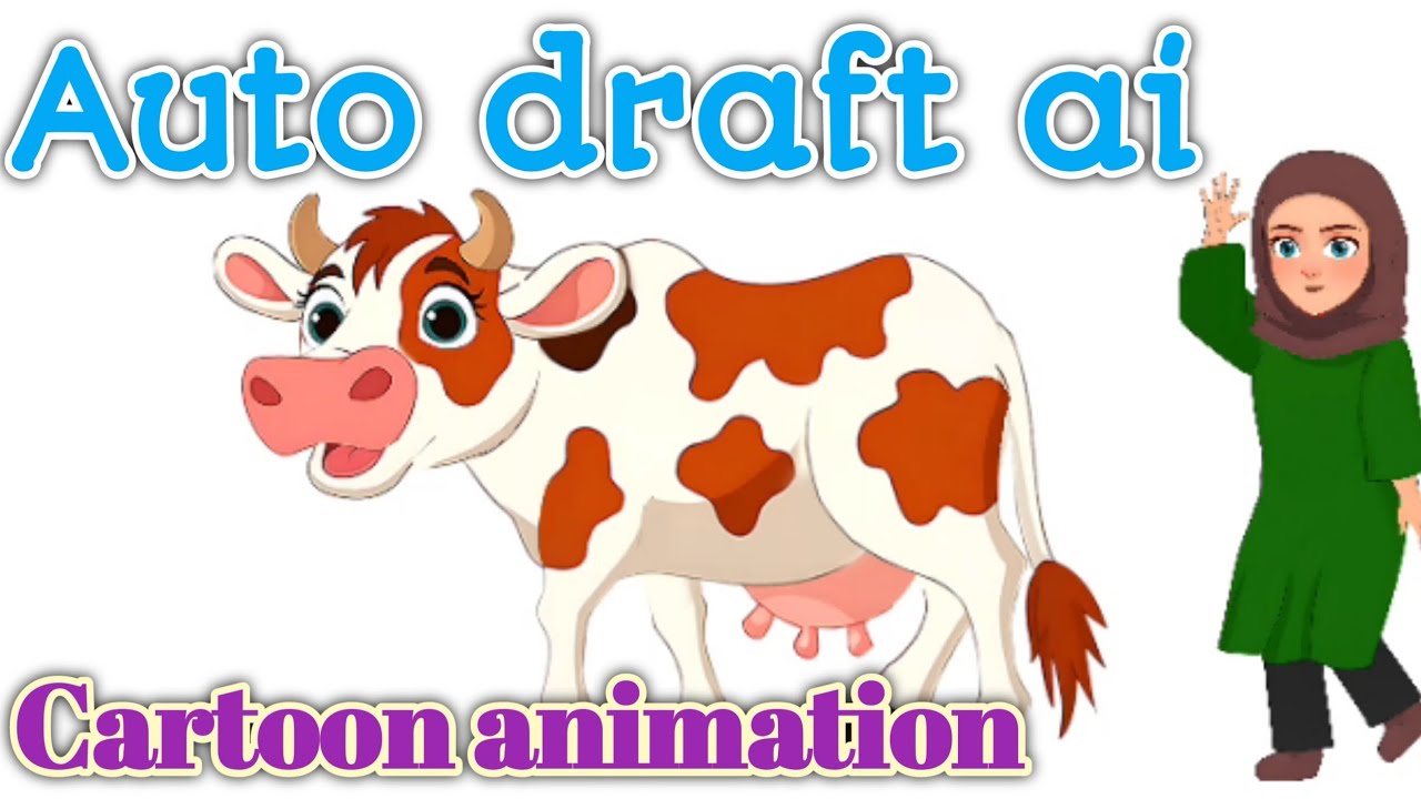 Auto draft ai cartoon animation| how to create cartoon animation video ...