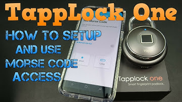 TappLock One - How to Setup and Use the Morse Code Access | Demo | Review
