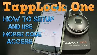TappLock One - How to Setup and Use the Morse Code Access | Demo | Review screenshot 5