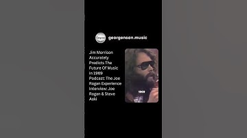 In a 1969 Jim Morrison made a startlingly accurate prophecy predicting the future of music