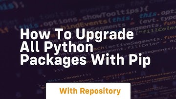 How to upgrade all python packages with pip
