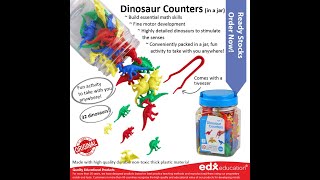 Edx Education® Dinosaur Counters in Mini Jar