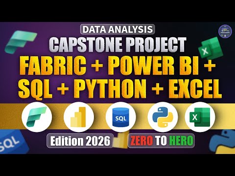Fabric + Power BI + Python + SQL + Excel Project | Data Analysis Capstone Project #powerbi #python