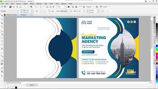Modern Corporate Flyer Design in CorelDRAW 2026 | Step-by-Step Tutorial