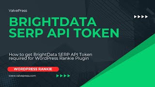 How To Get Brightdata Api Token Required By Wordpress Rankie Plugin
