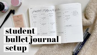 MINIMALIST STUDENT BULLET JOURNAL SETUP || quick and easy spreads that helped me survive University! screenshot 5