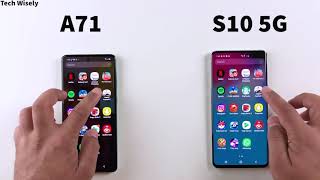 SAMSUNG A71 vs S10 5G : Speed Test