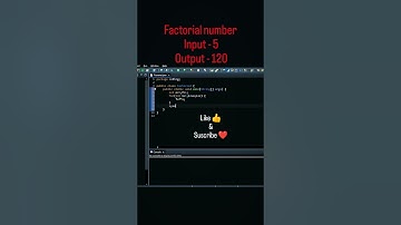 How to get any number factorial in through java? #coding #javacode #coder #java #programming