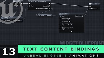 Text Content Bindings - #13 Unreal Engine 4 User Interface Development Tutorial Series