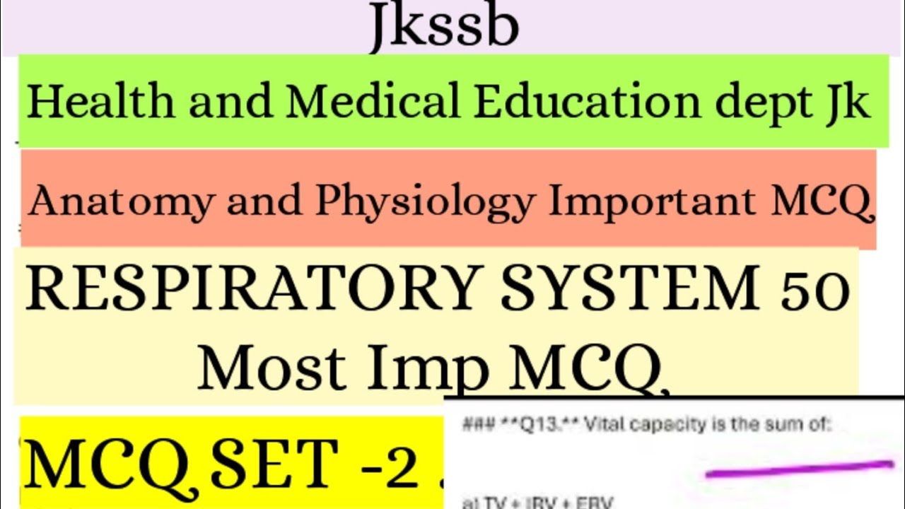 Jkssb Anatomy Sense Organ 50 Most Imp MCQ Set-1 || Health and medical Education All courses
