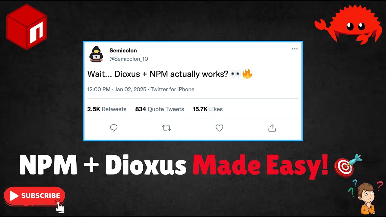 How to Use NPM Packages with Dioxus: Step-by-Step Guide - YouTube