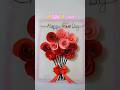 DIY easy happy rose Day 🌹🥀 special card #diy #crafts #thecraftycreation