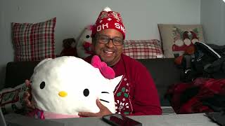 Squishmallows Hello Kitty Pink Bow & Shorts 14-Inch - Ultrasoft Stuffed Animal Large Plush Toy,