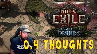 Thoughts on the POE 2 0.4 League