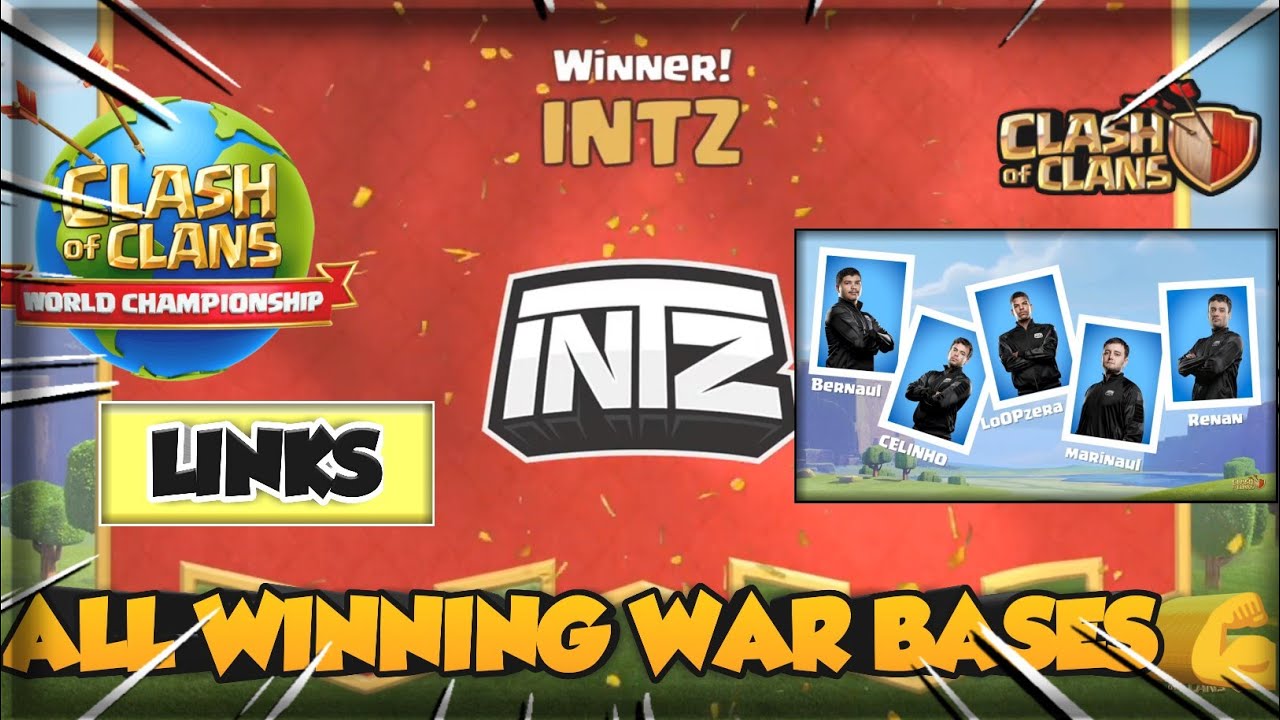WORLD CHAMPIONSHIP QUALIFIER #6 : ALL "INTZ"  WINNING PRO WAR BASES WITH LINKS  TH13 PRO WAR BASES