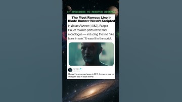 Blade Runner’s Most Famous Line Wasn’t in the Script