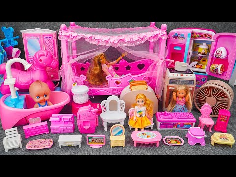 89 Minutes Satisfying with Unboxing Pink Princess House Toys Play Set ASMR｜Review Toys