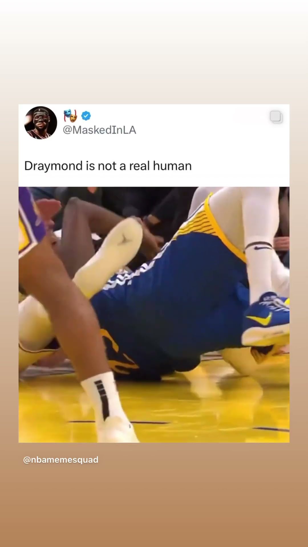 He is not a real human being #hoodnews #draymondgreen #NBA #basketball #sports #viralvideo #omg #how